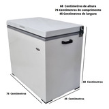Freezer 100 Litros Mini 12 Volts Cor Branco Junges