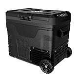 Freezer E Geladeira Duplex Portátil Eos 50 Litros Dupla Ação Quadrivolt Preto Efc55 110v-220v-12v-24v