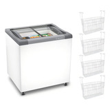 Freezer Horizontal 144 Litros Nf20 127v 4 Cestos Metalfrio
