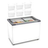 Freezer Horizontal 220v 284 Litros Nf30 6 Cestos Metalfrio