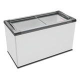 Freezer Horizontal Metalfrio 400 Litros Nf40s Com Luz De L Cor Branco 220v