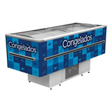 Freezer Ilha 2 Metros 568 L Dupla Ação Fricon Preta 220v