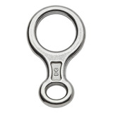 Freio 8 Oito Aço Inox 100kn Descensor Para Corda Rapel Epi