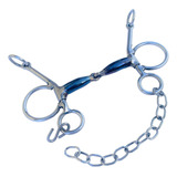 Freio Bridão Caracol Inox Bocal Grosso Articulado Cavalo