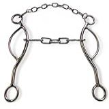 Freio Bridão Levantador Longo Bocal Corrente Inox Cavalo