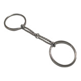Freio Bridão Modelo Argola Inox Bocal Torcido Para Doma