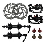 Freio Disco Bicicleta Gts Alumínio Kit Completo Com Discos