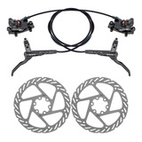 Freio Disco Hidráulico Gta Tipo Shimano 4 Pistões Disco 160m