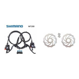 Freio Disco Shimano Hidráulico Mt200 Preto Discos