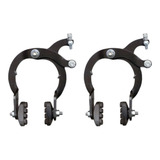 Freio Ferradura Par Mod Side Pull Aço Bicicleta Cross Preto