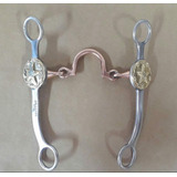 Freio Maluco Medalha Inox Bocal Com Banho De Cobre De Cavalo