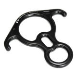 Freio Oito freio 8 Resgate 60kn Aço Sbart Black Alpen Pass