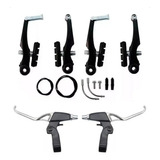 Freio V brake Kit Bicicleta C Manete Alumínio Logan Completo