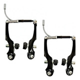 Freio V brake Logan Orbital Alumínio Pto Bicicleta Mtb Par