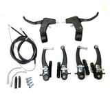 Freio V brake Nylon Dianteiro E Traseiro Maçaneta Cabos Conduíte