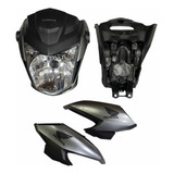 Frente Com Farol Par De Aba Fan 160 2023 Prata Iron