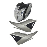 Frente Farol Completo E Tampa Lateral Fazer 250 2011 A 2015
