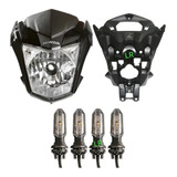 Frente Farol Suporte Pisca Cg Titan 160 Preta 2016 2021