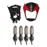 Frente Farol Suporte Pisca Cg Titan 160 Vermelho