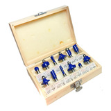 Fresa Para Tupia Manual Jogo C 12pç 6mm Jg Fresas