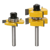 Fresa T Macho Femea pega Até 32mm Haste 8mm Tupia Coluna