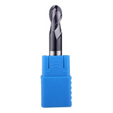 Fresa Topo Esférico 12mm 2 Cortes Hrc50 Metal Duro Cob tialn