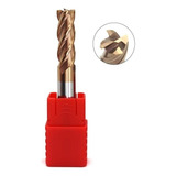 Fresa Topo Metal Duro 10mm 4 Cortes Com Cobertura Hrc55