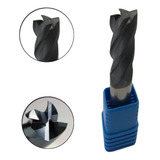 Fresa Topo Metal Duro 8mm 4 Cortes Com Cobertura Tialn Hrc45