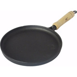 Frigideira 22cm Para Panqueca E Tapioca Em Ferro Fundido Cor Preto