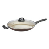 Frigideira Antiaderente Com Tampa 32cm Grande Panelux Cor Marrom