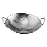 Frigideira Chinesa Wok Condução De Calor 10 Polegadas