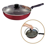 Frigideira Funda 24cm Tramontina C Tampa Vidro Antiaderente