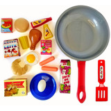 Frigideira Gourmet Infantil Com Comidinhas Kit Cozinha