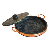 Frigideira Grande 26 Cm Pedra Alta Durabilidade Dia Dos Pais Cor Natural