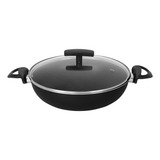 Frigideira Panela Paella Caçarola Wok Antiaderente 26 Cm