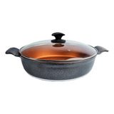 Frigideira Preto Teflon Antiaderente Gold Javali Aa 30cm