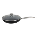 Frigideira Stoneflon Indução Tvt Granito 30cm Preta