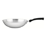 Frigideira Wok Aço Inox 28cm Indução Fundo Triplo Tramontina