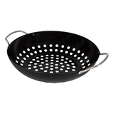 Frigideira Wok Mor Antiaderente Grelhar Churrasqueira