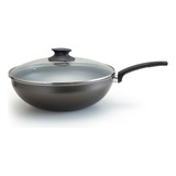 Frigideira Wok N 28 Com Tampa Cor Preto