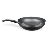 Frigideira Wok N28 Antiaderente Superflon Flora Colors Mta Cor Grafite