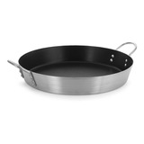 Frigideira Wok Tacho Paella 45cm Antiaderente Reforçada Cor Cinza