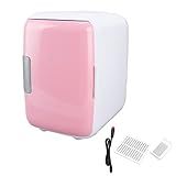 Frigobar 4 Litros 6 Latas Portátil Refrigerador E Aquecedor Refrigeradores Para Cuidados Com A Pele Bebidas Cosméticos Casa Escritório E Carro Rosa 