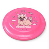 Frisbee Disco Arremeso Brinquedo Crianças Pet Cor Rosa