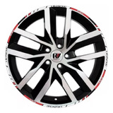 Friso De Roda Em Vinil Adesivo Carro Honda Civic Elx Aro 17