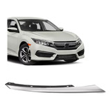 Friso Farol Civic 2017 2018 2019 20 21 Cromada Suporte Preto