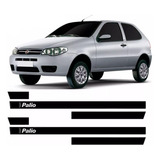 Friso Lateral Personalizado Palio 2005 2 Portas Preto