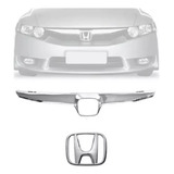 Friso Moldura Honda New Civic 2009 10 2011 Cromada Emblema