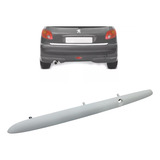 Friso Moldura Mala Tampa Traseira Peugeot 206 207 Com Furo