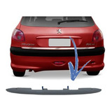 Friso Moldura Mala Tampa Traseira Peugeot 206 207 Sem Furo